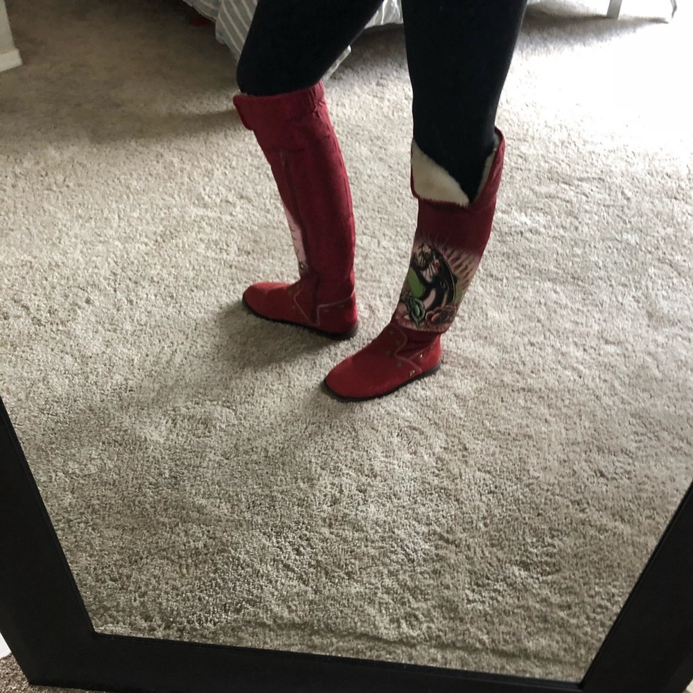 Tall Ed Hardy boots